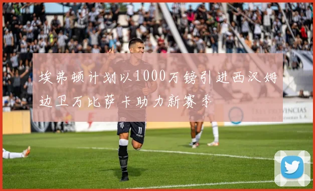 埃弗顿计划以1000万镑引进西汉姆边卫万比萨卡助力新赛季