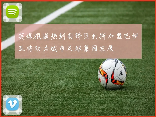 英媒报道热刺前锋贝利斯加盟巴伊亚将助力城市足球集团发展